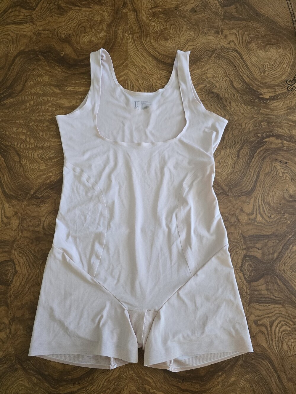 TC Shapewear Seamless Bodysuit Unitard Beige Womens XL